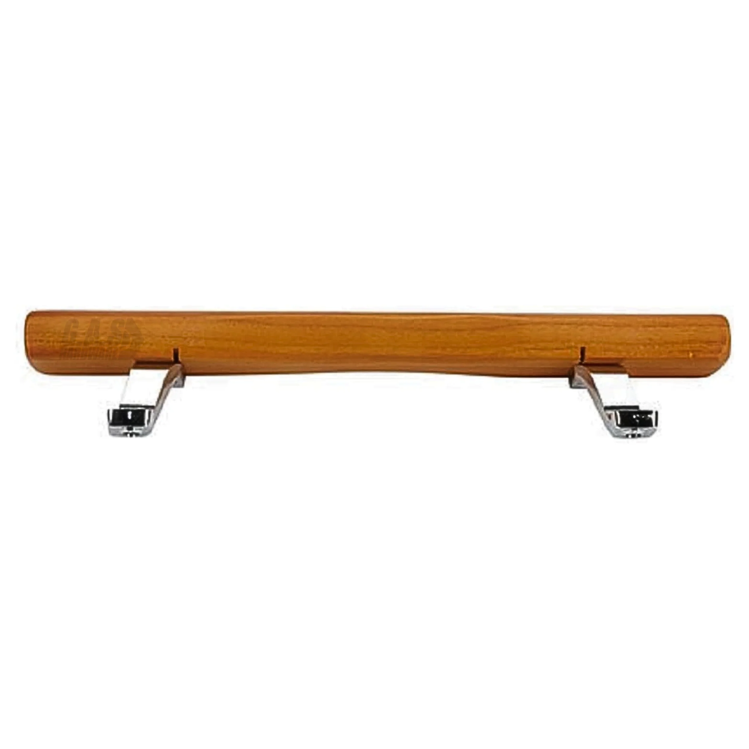 (DH-109-C) Handle Set For Doors, 6-5/8" Hole Spacing - Chrome With Wood Handle - Image 6